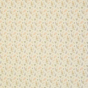 Baumwollrippjersey Mia Blüten auf Vanille von Swafing